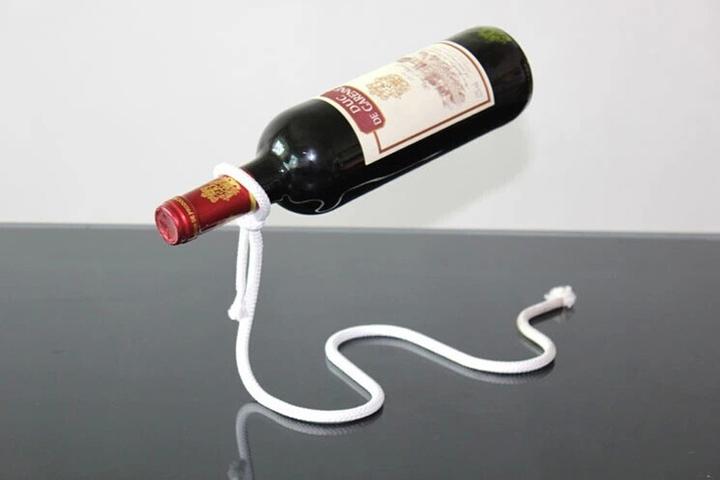 PhoneLook Support à bouteille de vin corde magique pour cuisine et salle à manger (Porte-bouteilles de vin)