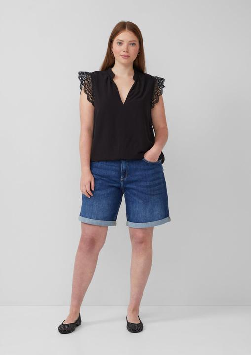 Produktbild S.Oliver Bluse Blusentop mit Spitzendetail (50)