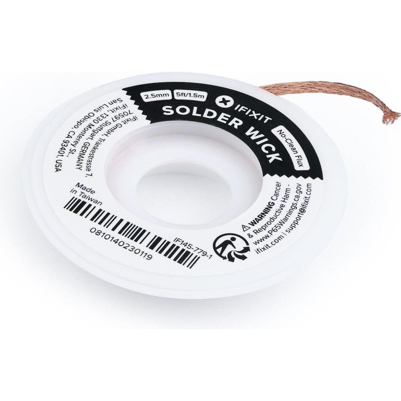 iFixit Desoldering Wick – 2.5 mm, Zubehörtyp Mobiltelefone, Utensile Modding