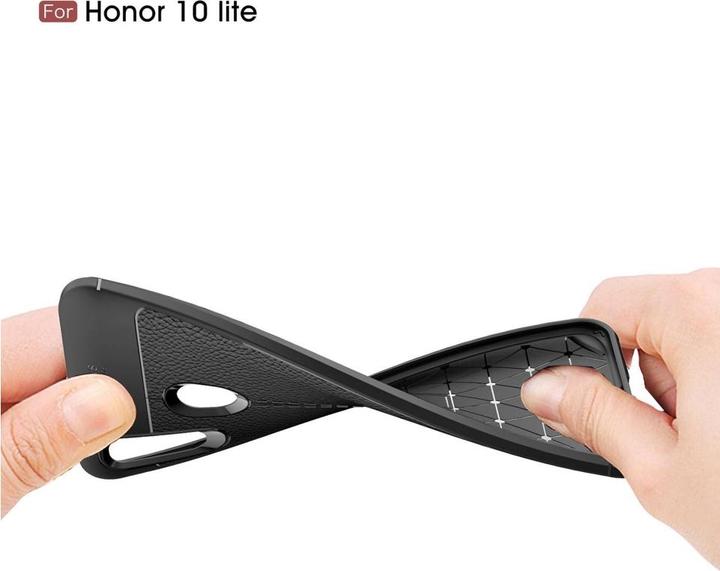Actual product image Screenguard Honor 10 Lite Case Leather Design TPU Cover (Honor 10 Lite)