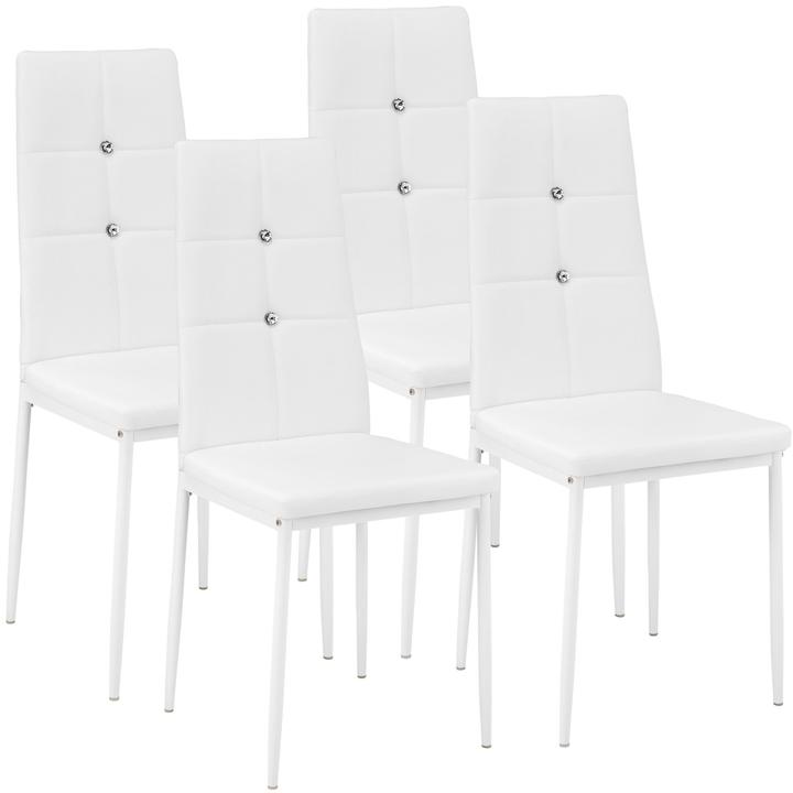 Produktbild tectake 4x Esszimmerstuhl