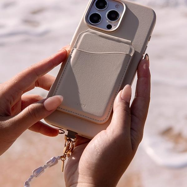 Actual product image Uniq Coehl Perla Handstrap uniwersalny sznurek do telefonu na rękę biały/white pearl