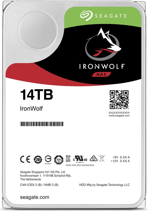 Produktbild Seagate IronWolf (14 TB, 3.5", CMR)