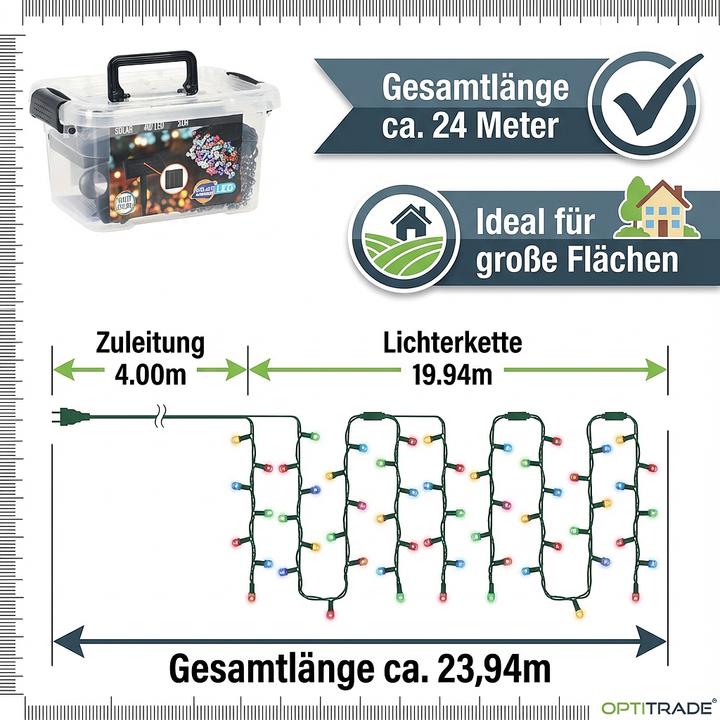 Produktbild Champ Lichterkette Solar 400 LED (4 m)