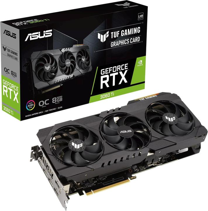 Image du produit ASUS TUF GAMING GeForce RTX 3060 Ti OC EDITION (8 Go)