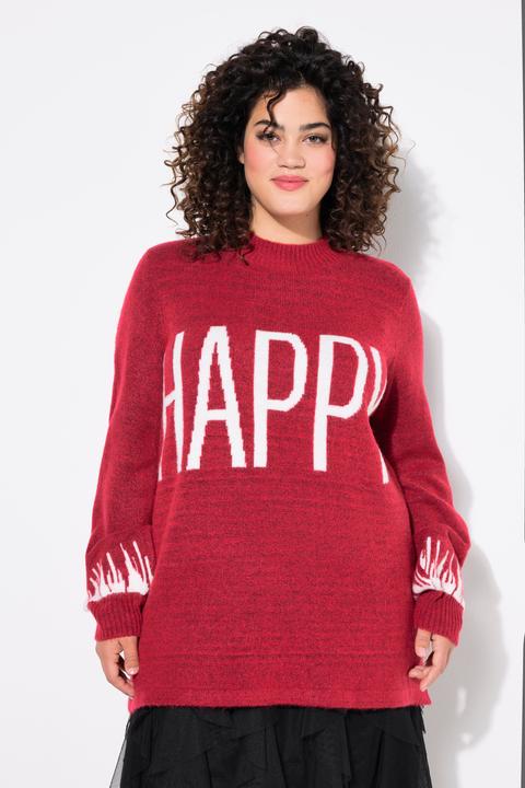 Produktbild Angel of Style Pullover, HAPPY-Statement, Ballon-Langarm (46, 48)