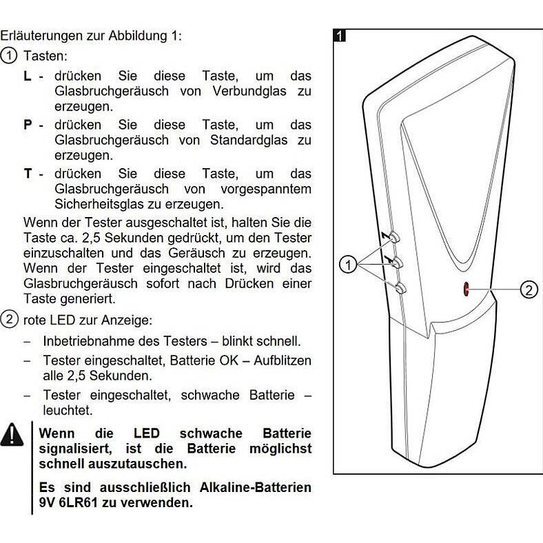 Thumbnail - Satel, Einbruchschutz + Alarmanlage, Tester für akustische Glasbruchmelder