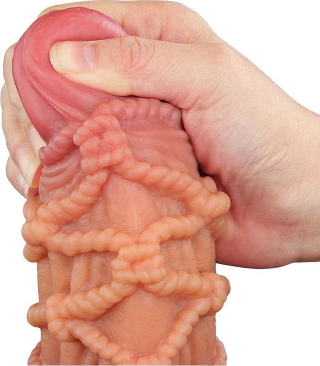 Image du produit Lovetoy Gode extrême avec motif de corde 24 cm