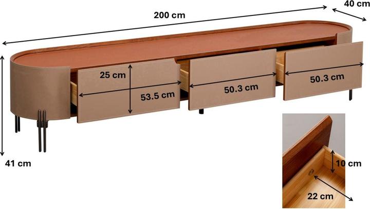 Produktbild Kare Design Lowboard Tango 200x41cm