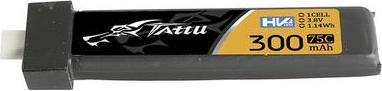 Image du produit Tattu Accumulateur LiPo 300mAh 3.8V 75C 1S1P HV BT2.0.5 (5pcs) (3.80 V, 300 mAh)