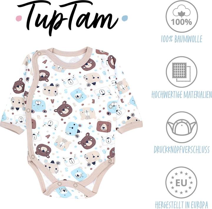 Produktbild TupTam Wickelbody Langarm - 5er Set (80)