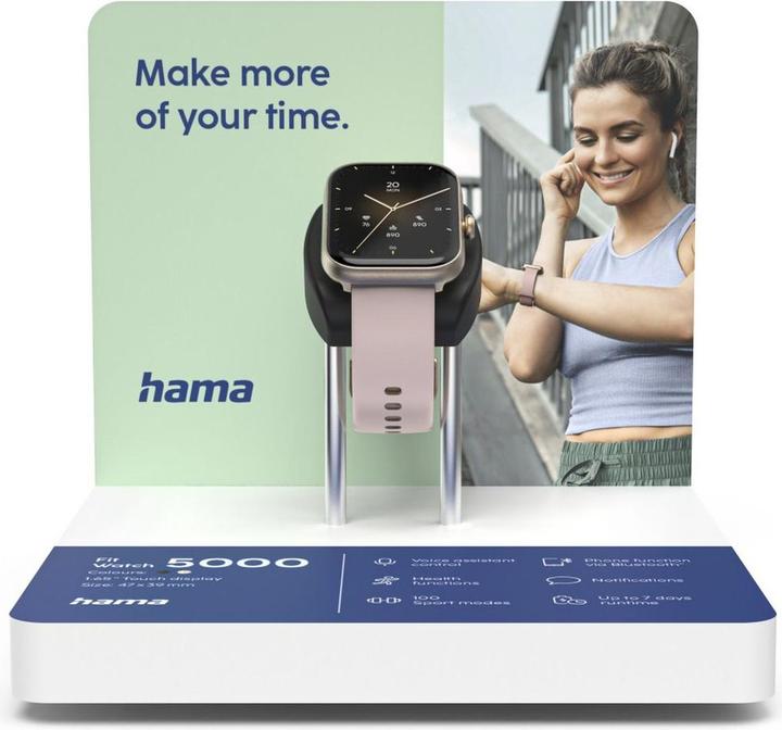 Produktbild Hama Fit Watch 5000 Test Module.rose GOLD.18x18x16cm Engels (73296007)