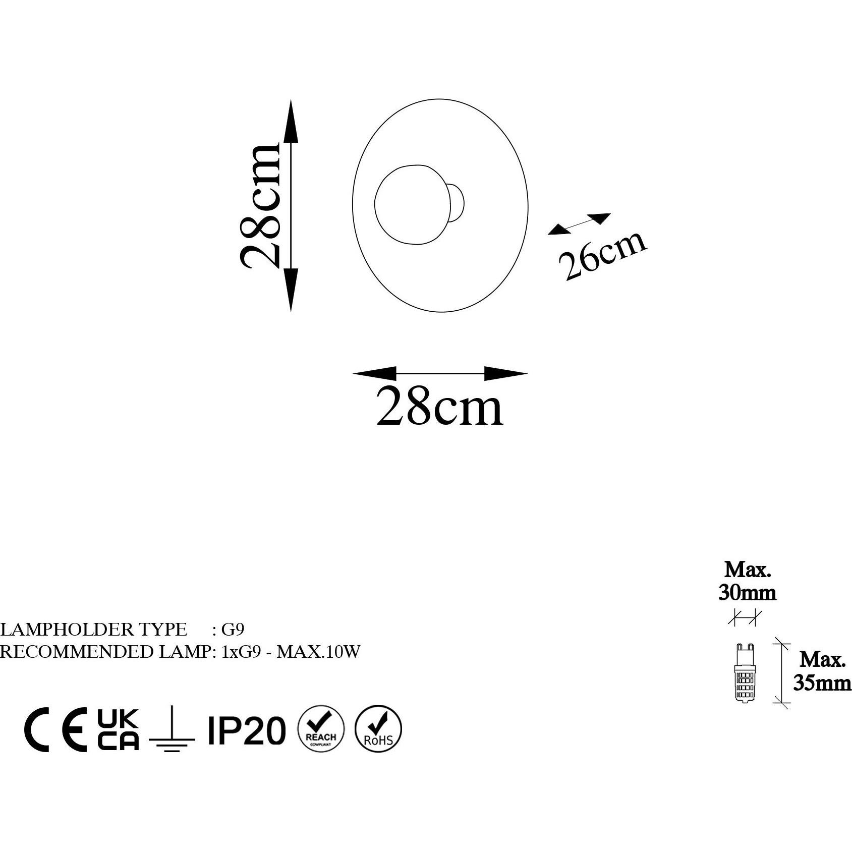 Thumbnail - Hermia, Wandleuchte + Deckenleuchte, Julissa