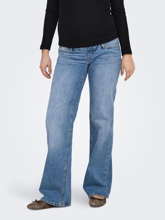Actual product image Only Maternity OLMJUICY Hohe Taille Gerade geschnitten Jeans Jeans mit weitem Bein (30)
