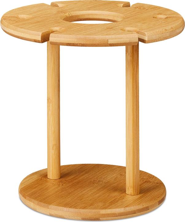 Actual product image Relaxdays Silver Stemware Rack (Wine stopper)