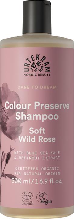 Urtekram Shampoo Soft Wild Rose 500 ml (500 ml, Flüssiges Shampoo)