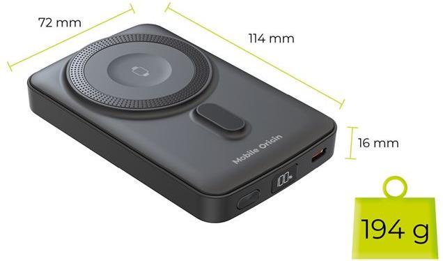 Image du produit Mobile Origin Kabellose magnetische PowerBank 10000 mAh / PB9 (10000 mAh, 10 W)