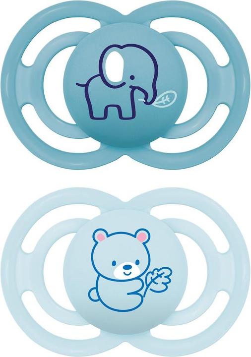Produktbild MAM Perfect Silikon, 6-16 Mon., 2 Stk, Elefant/Bär (2 x, ab 6 Monaten)