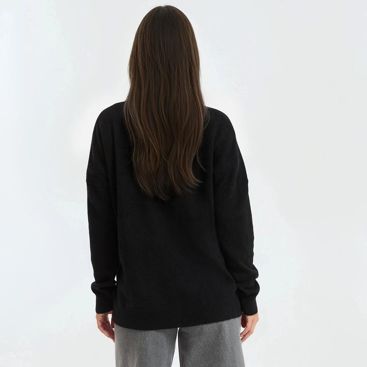 Image du produit La Redoute Collections Kaschmir-Pullover mit rundem Ausschnitt (S)