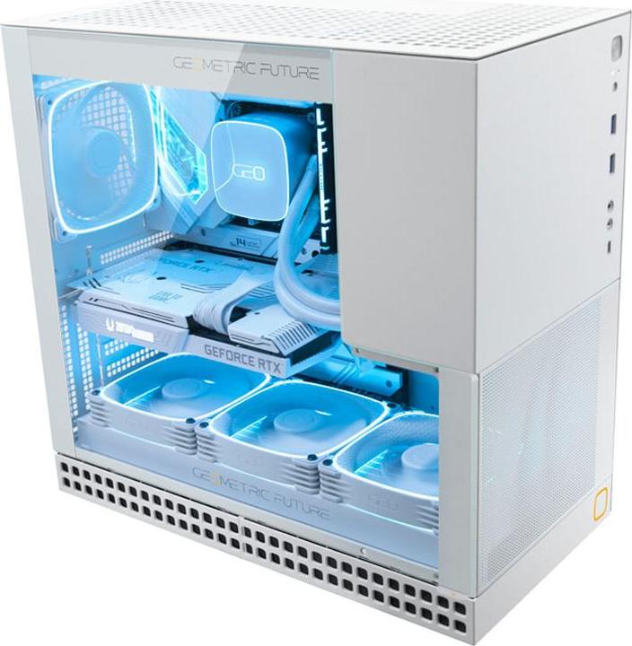 Actual product image Geometric Future King Arthur Midi-Tower case - white (E-ATX)