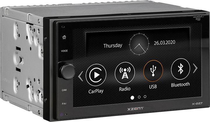Actual product image Xzent X-227 2-Din DAB with Carplay Bluetooth and USB (Apple Carplay)