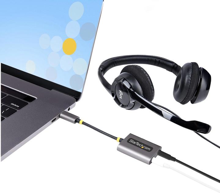 Immagine prodotto StarTech Sdoppiatore per cuffie (0.07 m, USB 2.0)