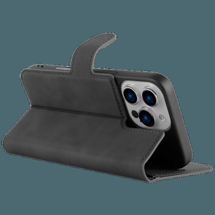 Actual product image Just in Case Pu-Leather Premium Book Case Black Apple iPhone 16 Pro (Apple iPhone 16 Pro)