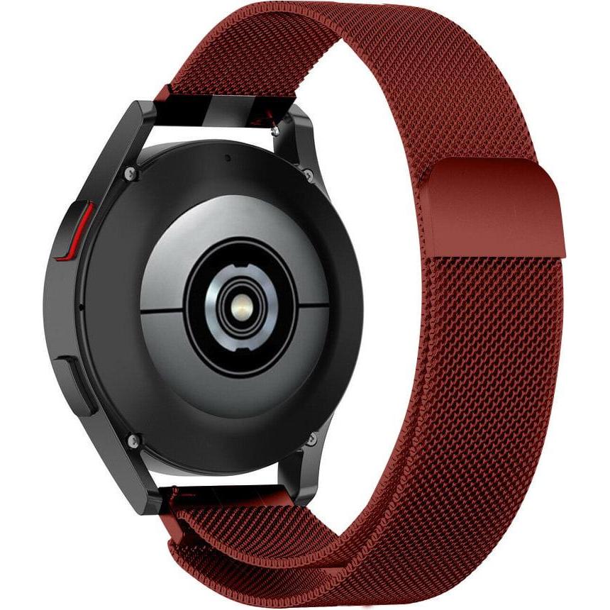 Strap-it Milanaise Armband, Uhrenarmband, Rot