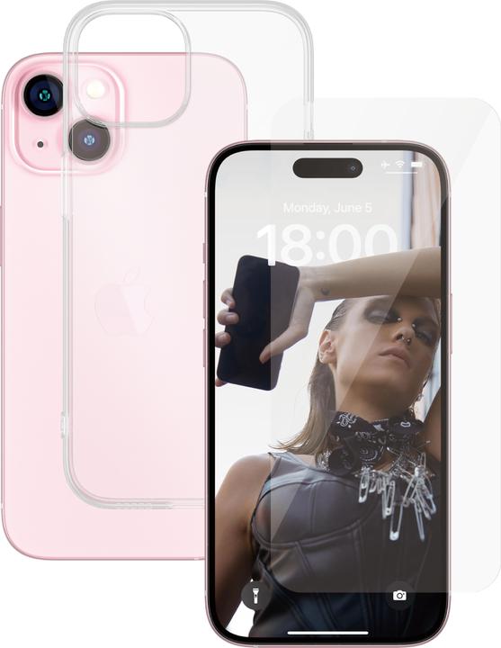 PanzerGlass SAFE. 2-in-1-Pack iPhone 2023 iPhone 6.1 (1 Stk., Apple iPhone 15)