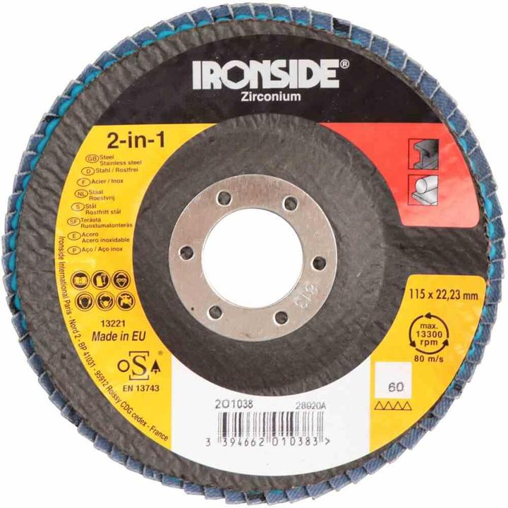 Actual product image Ironside Flap disc Ø115 K60 (K60)