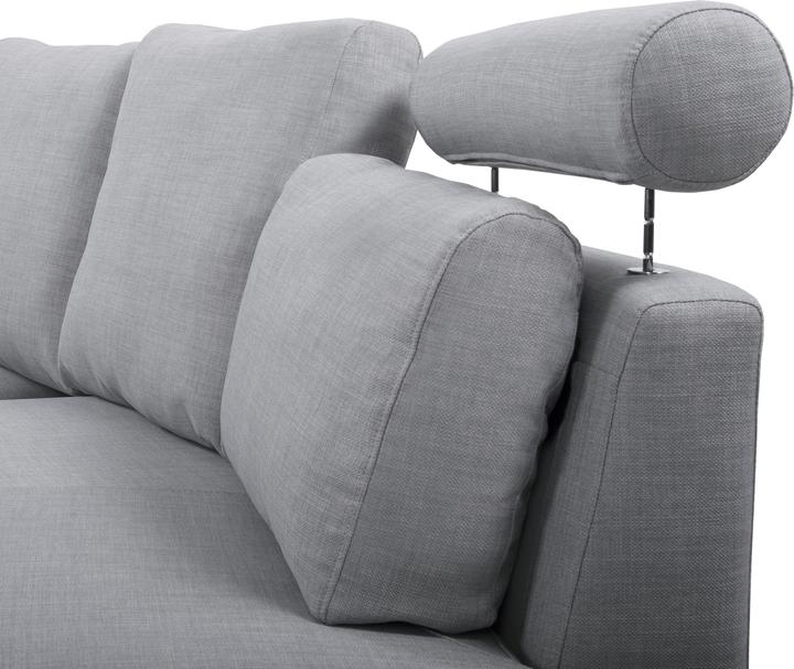 Produktbild Beliani Bett weisses Leder, 7 rund, hellgrau, modular ROTUNDE