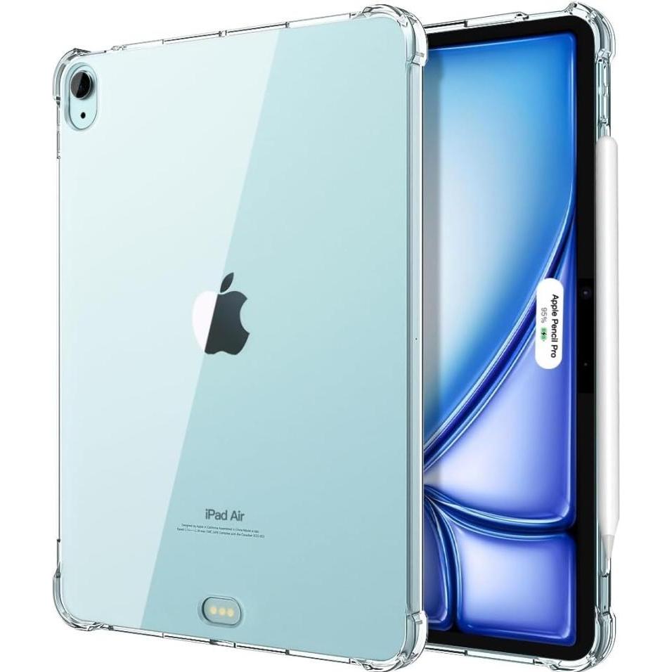 Thumbnail - Screenguard Apple iPad Air 13 2024 (M2) Hülle Crystal Soft Airbag Bumper (iPad Air 13 2024 (M2)), Tablet Hülle, Transpar...
