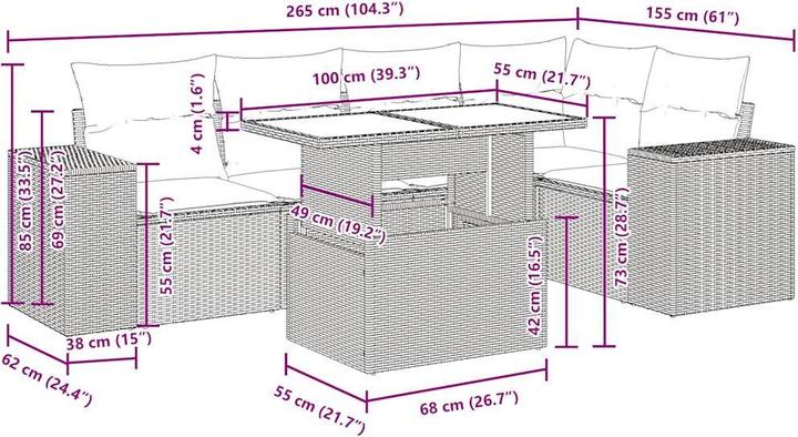 Produktbild vidaXL Harper