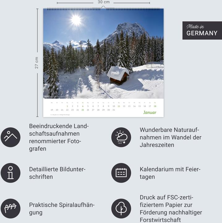 Produktbild times&more Alpen Bildkalender 2026