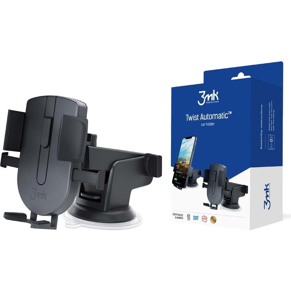3MK Twist Automatic Car Holder Automatic car holder, Smartphone Halterung, Schwarz