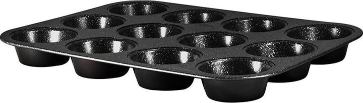 BerlingerHaus Muffin Baking Tin for 12 pcs 35x26.5x3cm Black Silver Collection