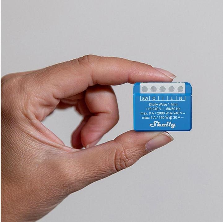 Produktbild Shelly Wave 1 Mini EU LR (Schaltaktor)