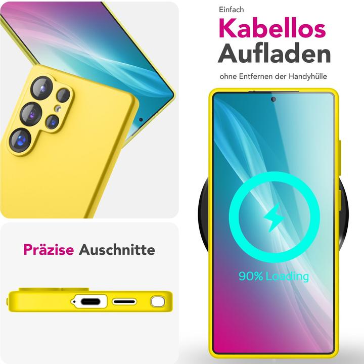 Produktbild Nalia Phoenix - Abwischbare Flüssigsilikon Hülle - Easy Clean Liquid Silicone Cover (Samsung Galaxy S25 Ultra)