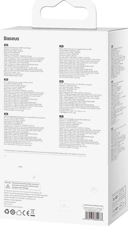 Produktbild Baseus GaN3 Pro-Ladegerät (100 W)