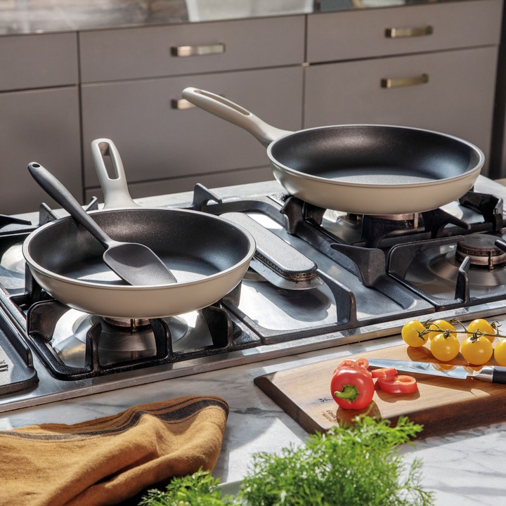 Actual product image Sambonet set of 2 induction stoves silver force (Pan set + pot set, Aluminium)