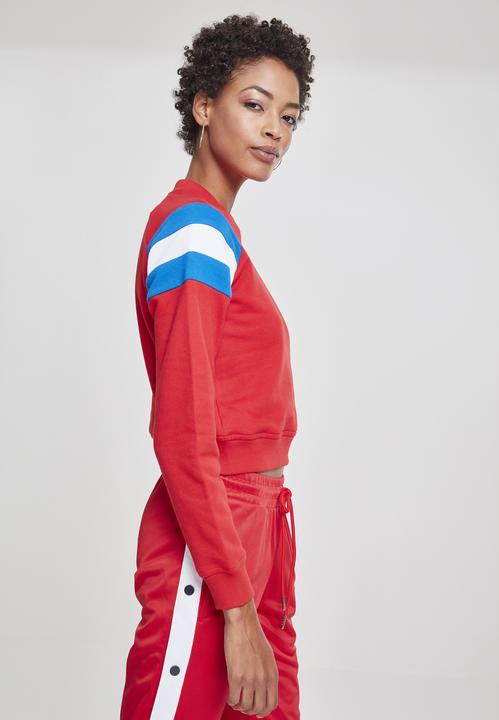 Immagine prodotto Urban Classics Girocollo con maniche a strisce da donna (XL)