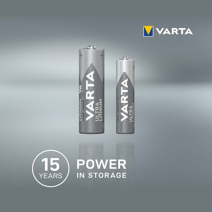 Actual product image Varta ULTRA Lithium (4 pcs., AA, 3000 mAh)