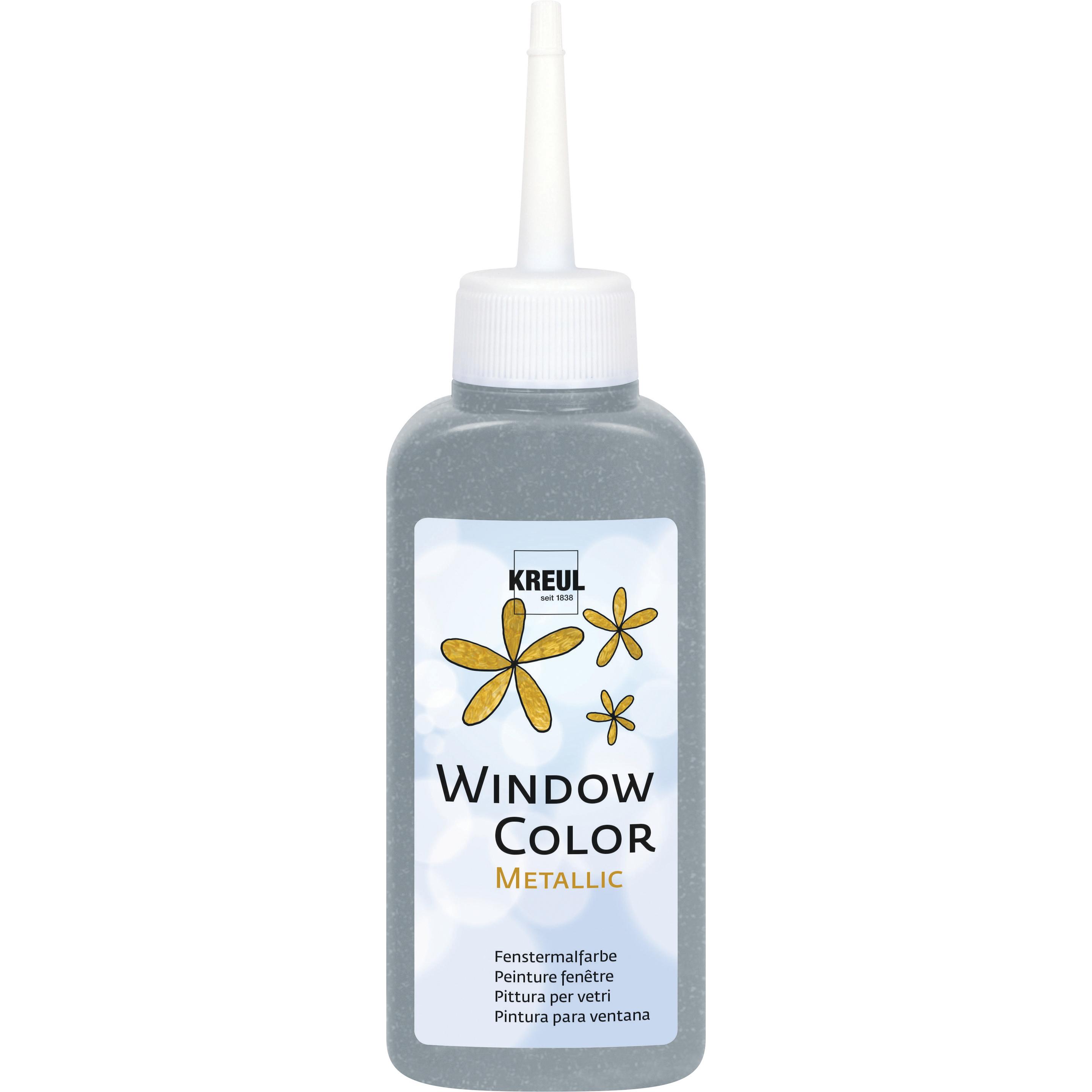 Kreul, Künstlerfarbe + Bastelfarbe, Window Color (Schwarz, 80 ml)