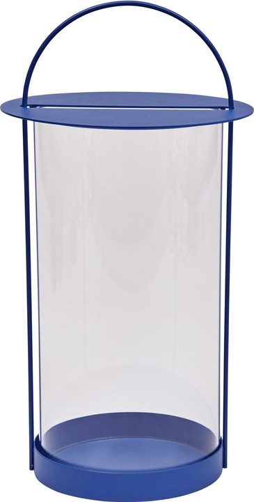 Oyoy Living - Maki Lantern L - Optic Blue (L300488) (26 x 26 x 49 cm)