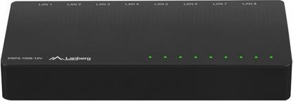 Produktbild Lanberg DSP2-1008-12V Netzwerk-Switch Unmanaged Gigabit Ethernet (10/100/1000) (8 Ports)