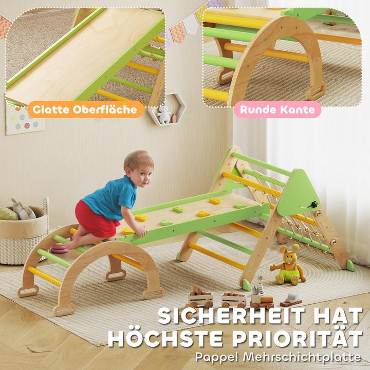 Produktbild Aiyaplay Klettergerüst Indoor Pappelkern, Kiefernfuniersperrholz Grün