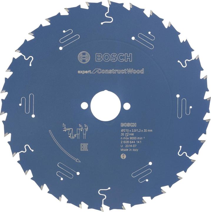 Actual product image Bosch Professional Zubehör Circular saw blade Expert for Construct Wood, 210 x 30 x 2.0 mm, 30