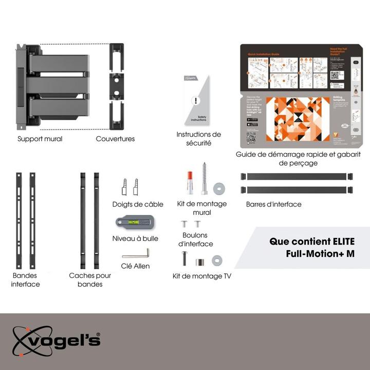 Actual product image Vogels TVM 5445 (Wall, 65", 35 kg)