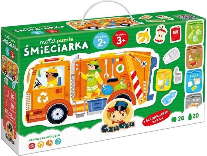 Czuczu Moto Puzzle Müllwagen 2+, 3+ (26 Teile)