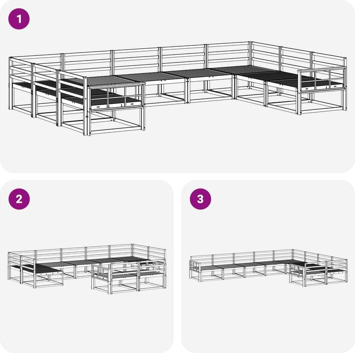 Produktbild vidaXL Outdoor-Sofagarnitur
